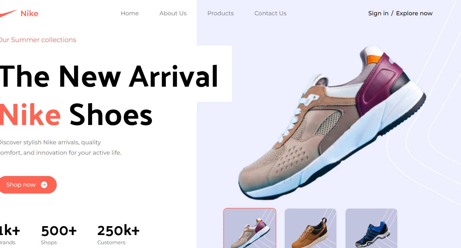 Nike Landing Page preview