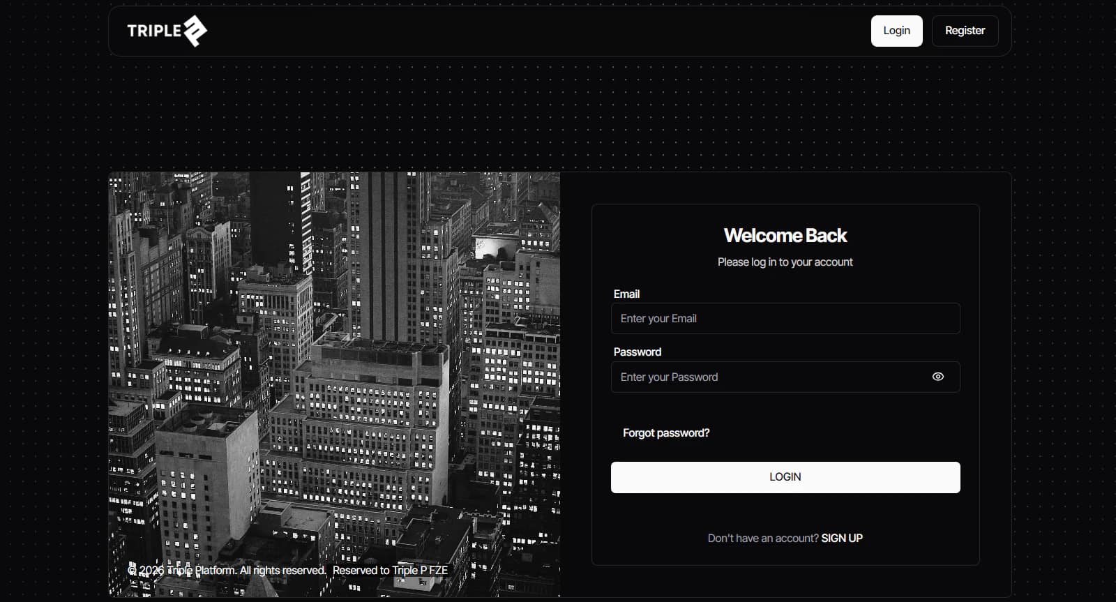 Triple Media Platform website preview